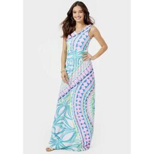 Lilly Pulitzer Marco Maxi Dress Multi Coco Island XS